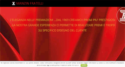 Desktop Screenshot of manzinfratelli.it