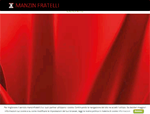 Tablet Screenshot of manzinfratelli.it